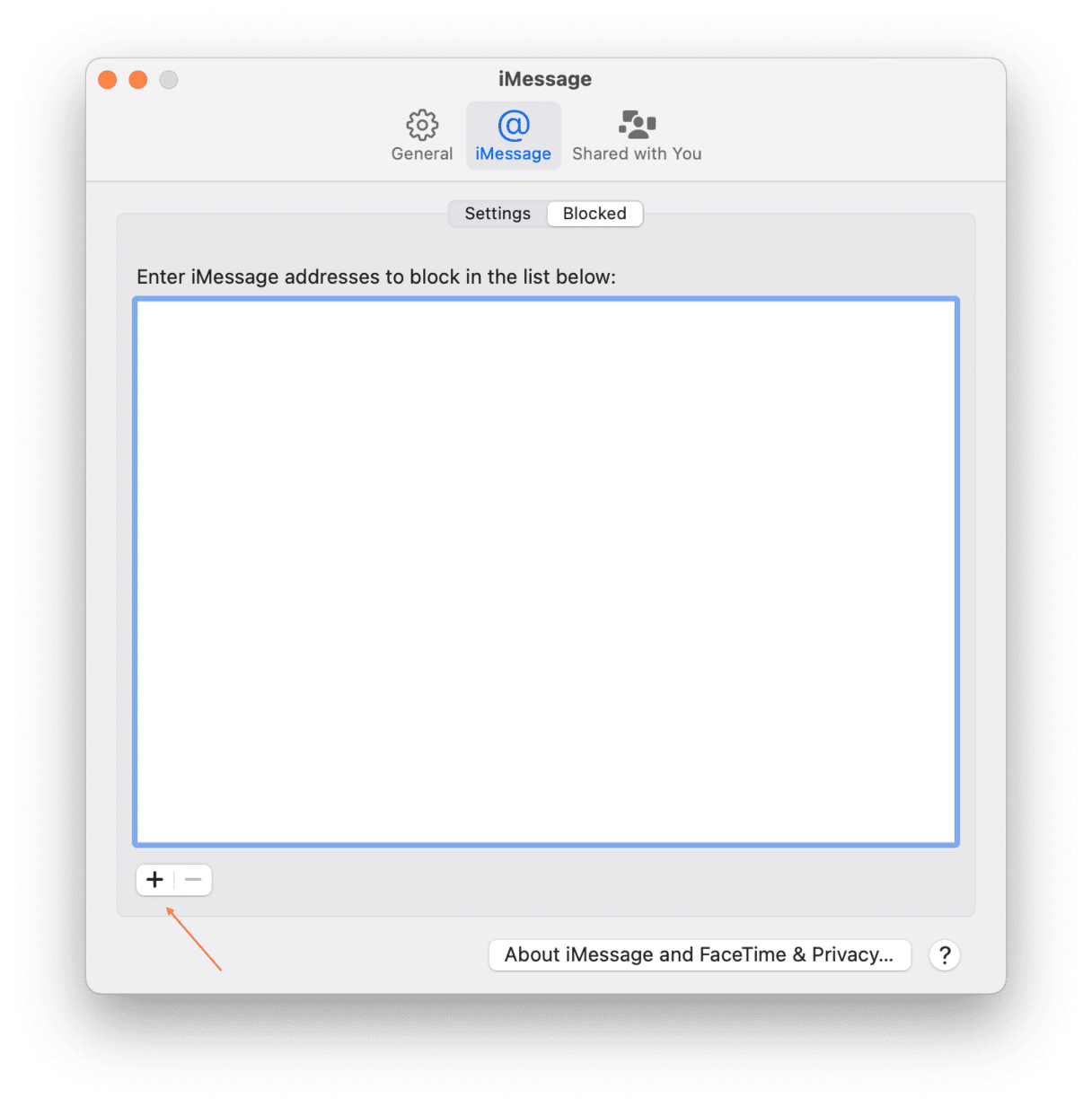 how to block messages on a mac
