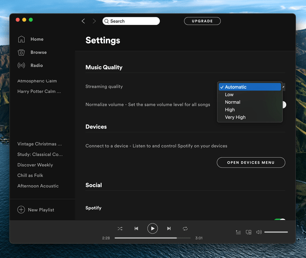 where is spotify on mac