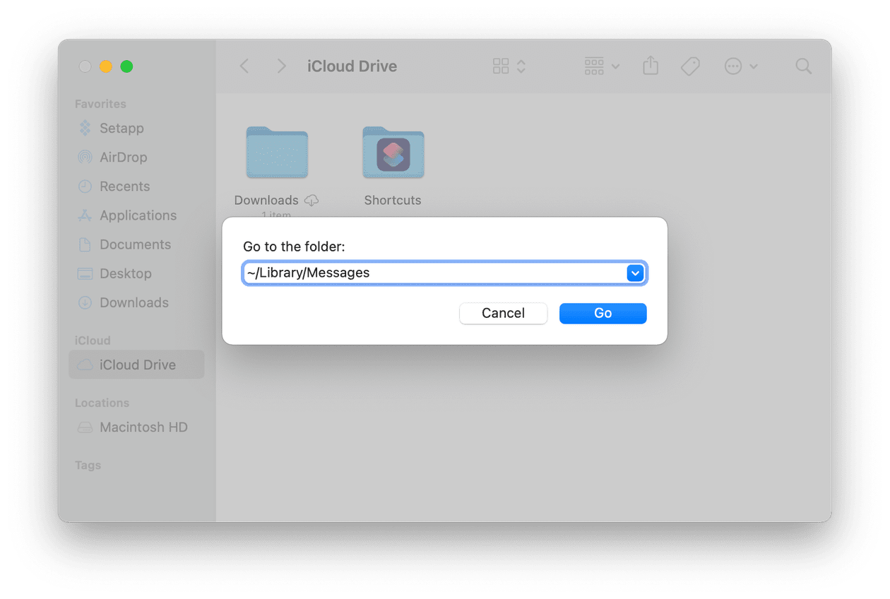 siera 10.12.6 delete all messages on mac