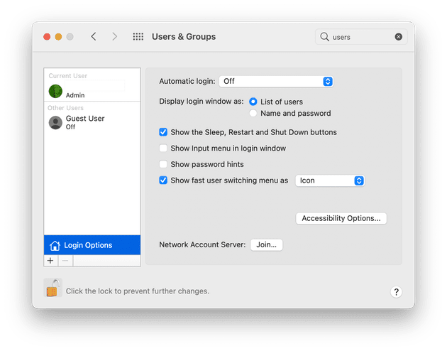 mac change password to access computer