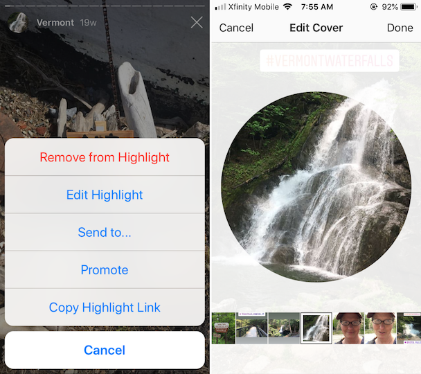 How to make and add Instagram Highlight covers