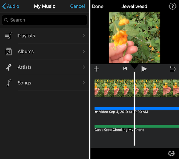 imovie for iphone speed up