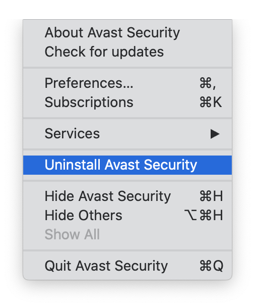 how to completely remove avast from mac
