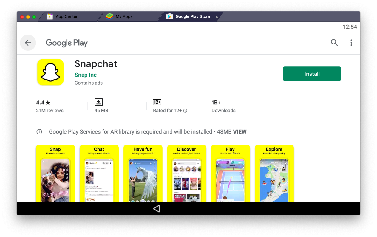 how to login on snapchat on mac