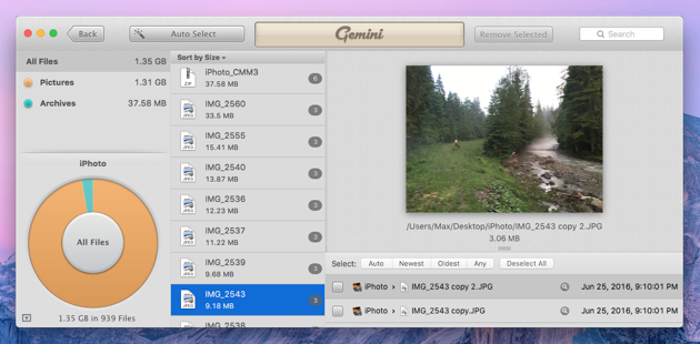 how to find duplicate photos in iphoto